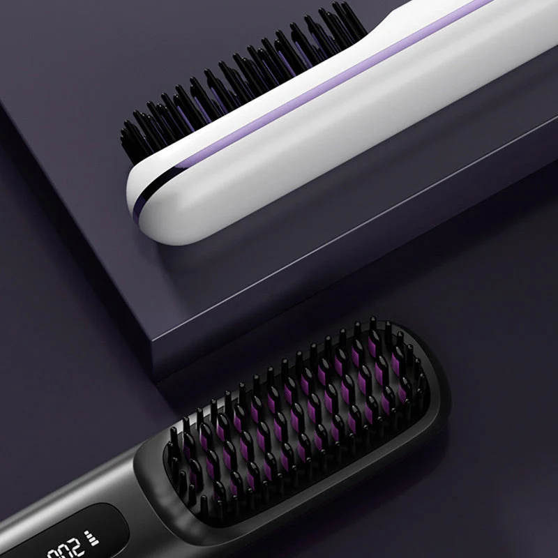🎉Nieuwjaars Cadeau 50% KORTING!🌟Draadloze Keramische Verwarmingskam voor Haar – 3D Tanden + 3 Temperatuursinstellingen: Frizz-vrij & Glanzend in 20 Sec! - Image 2