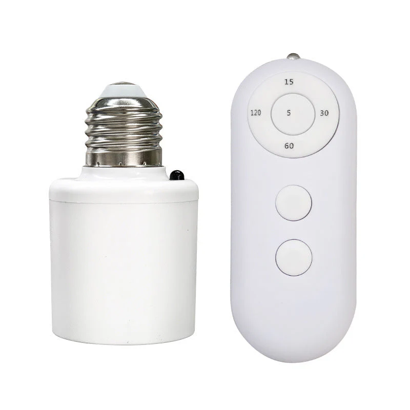 🎉Nieuwjaars Cadeau 50% KORTING!💡Draadloze Afstandsbediening E27 Lamphouder Set – 8m Bereik & 5-Traps Timer: Moeiteloze Installatie! - Image 2