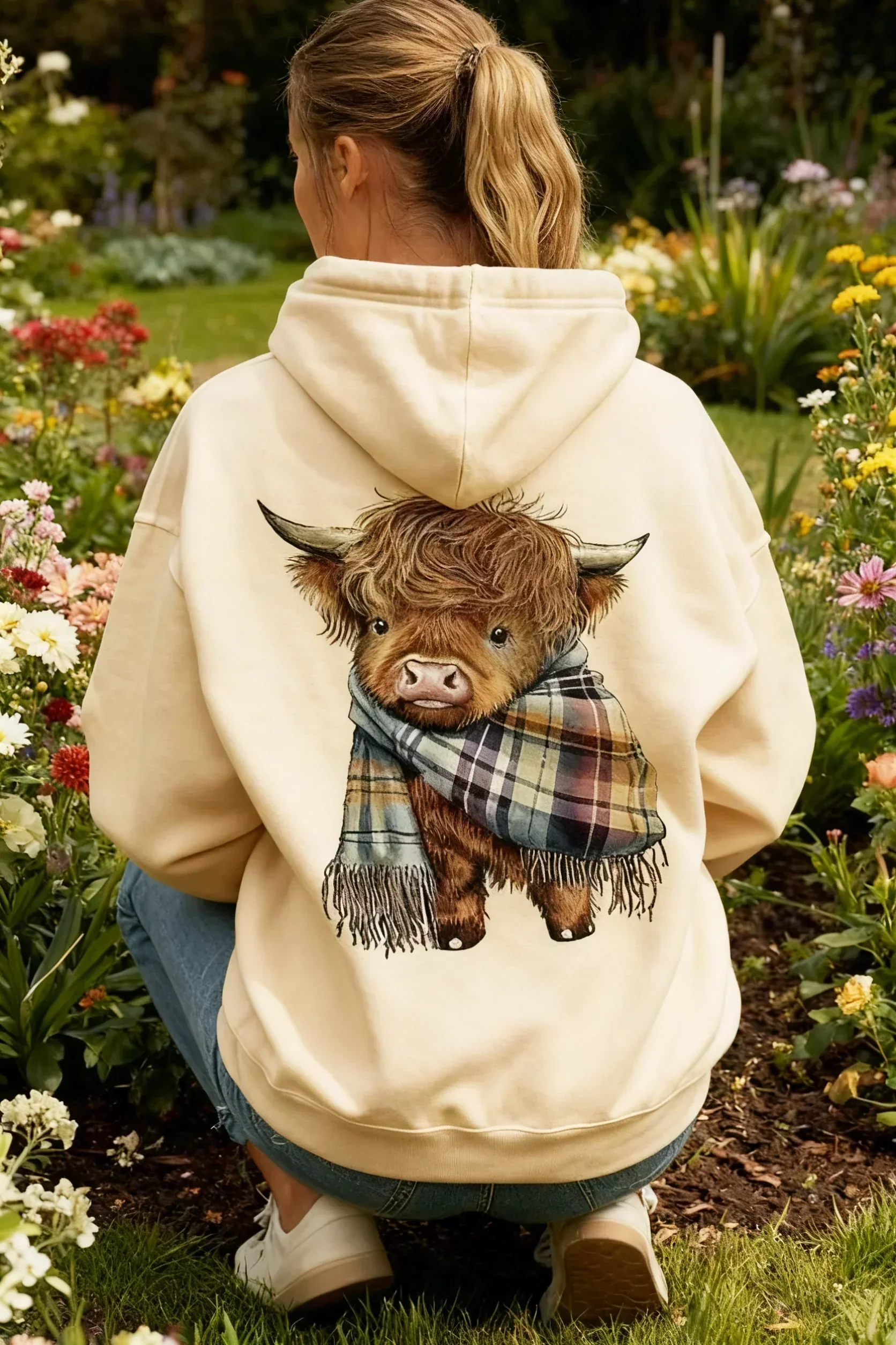 Exclusief Sinterklaasvoordeel!50% KORTING✨ Schattige Highland Cow Hoodie (Fleece Gevoerd) – Unisex Winter Warmte & Comfortabel – Perfect voor Koude Dagen in Nederland/Belgie! - Image 3