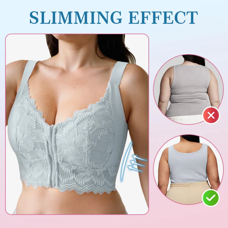 🌸Comfortabele Damesbeha (Voorkantritssluiting + Ergonomische Ondersteuning) – Zachte Kant & Afslankend Effect: Hele Dag Comfort! - Image 2