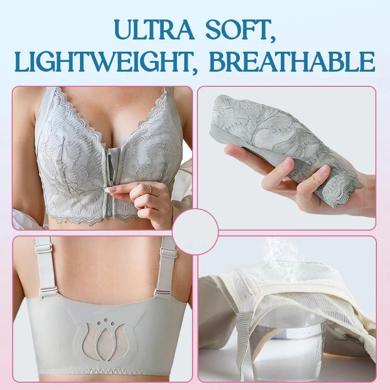 🌸Comfortabele Damesbeha (Voorkantritssluiting + Ergonomische Ondersteuning) – Zachte Kant & Afslankend Effect: Hele Dag Comfort! - Image 4