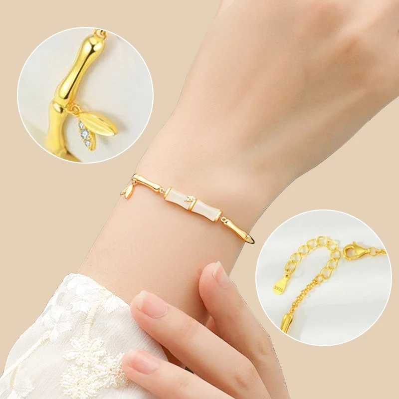 📿Damesarmband van Bamboe met Ketting✨ - Image 2