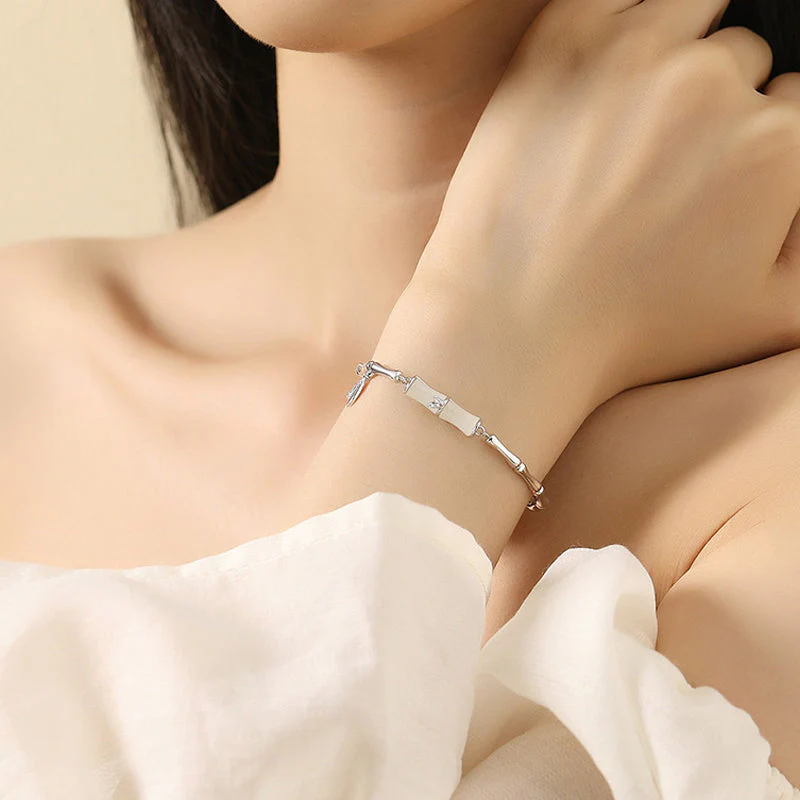 📿Damesarmband van Bamboe met Ketting✨ - Image 4