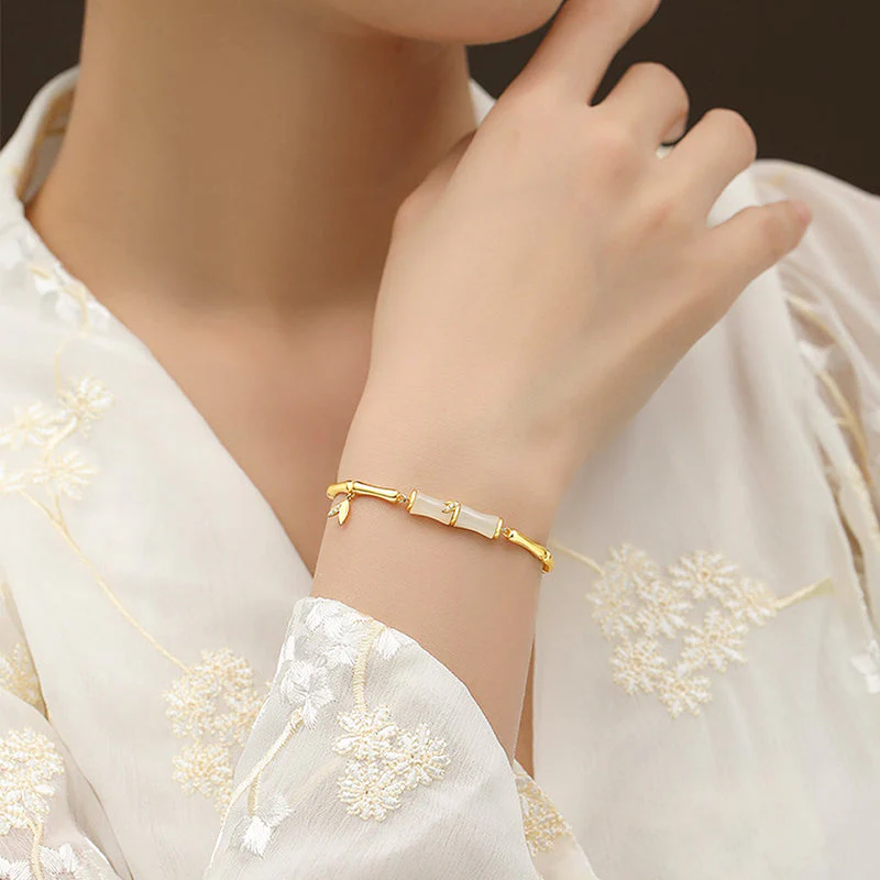 📿Damesarmband van Bamboe met Ketting✨ - Image 5