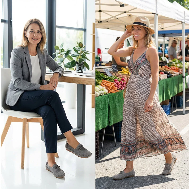 🎉Nieuwjaars Cadeau 50% KORTING!👟Dames Comfortabele Casual Loafers: Zacht PU-Leer + Antislip Zool – Perfect Voor Elke Outfit & Elke Dag! - Image 9
