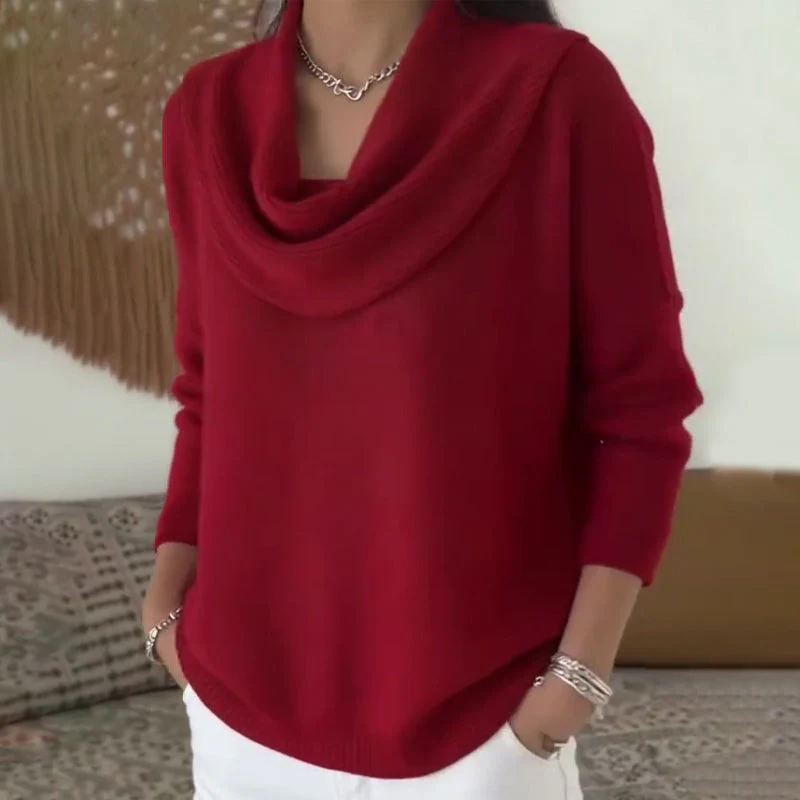 👚 Elegante Comfortabele Colkraagtrui voor Dames - Alledaagse Glamour & Dagelijks Comfort! ✨ - Image 3