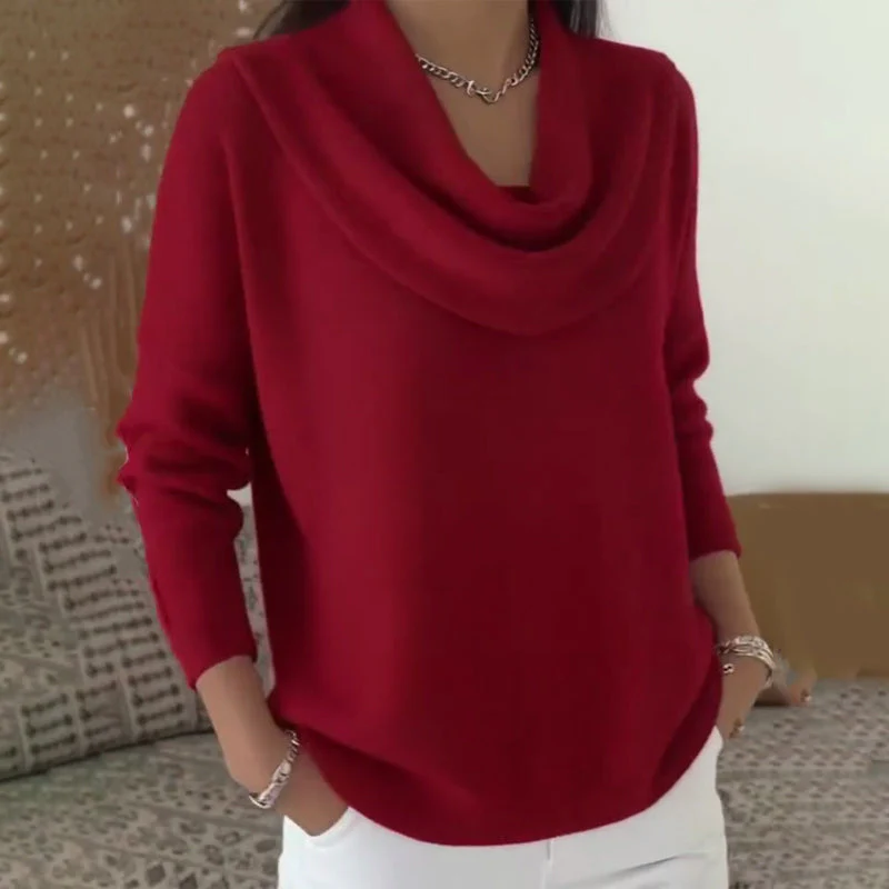 👚 Elegante Comfortabele Colkraagtrui voor Dames - Alledaagse Glamour & Dagelijks Comfort! ✨ - Image 4