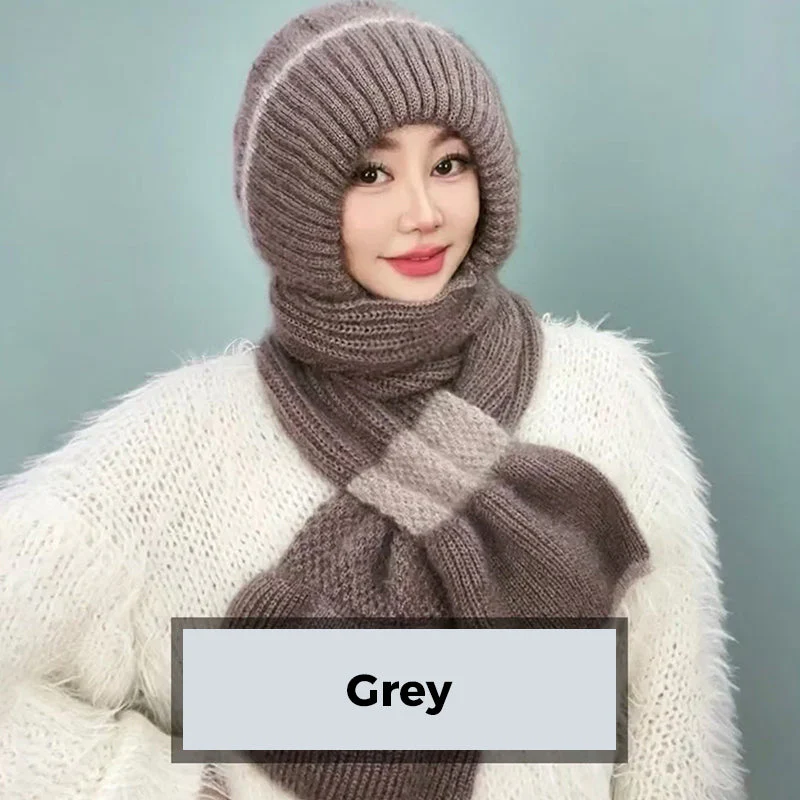 ❄️👩 Geïntegreerde Winddichte Muts Sjaal voor Dames – Warm Gebreid Ontwerp, Oorbescherming & Meerdere Kleuren (Veelzijdig voor Winteractiviteiten)! - Image 11