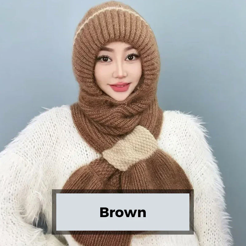 ❄️👩 Geïntegreerde Winddichte Muts Sjaal voor Dames – Warm Gebreid Ontwerp, Oorbescherming & Meerdere Kleuren (Veelzijdig voor Winteractiviteiten)! - Image 13