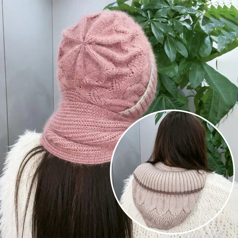 ❄️👩 Geïntegreerde Winddichte Muts Sjaal voor Dames – Warm Gebreid Ontwerp, Oorbescherming & Meerdere Kleuren (Veelzijdig voor Winteractiviteiten)! - Image 3