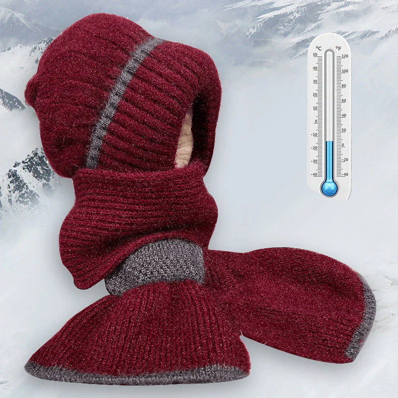 ❄️👩 Geïntegreerde Winddichte Muts Sjaal voor Dames – Warm Gebreid Ontwerp, Oorbescherming & Meerdere Kleuren (Veelzijdig voor Winteractiviteiten)! - Image 5