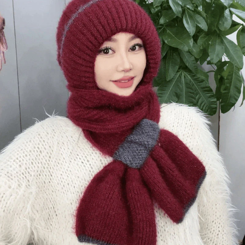 ❄️👩 Geïntegreerde Winddichte Muts Sjaal voor Dames – Warm Gebreid Ontwerp, Oorbescherming & Meerdere Kleuren (Veelzijdig voor Winteractiviteiten)! - Image 7
