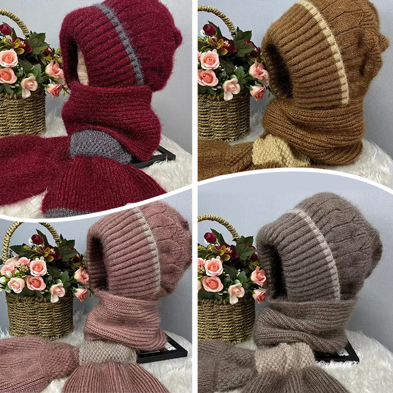 ❄️👩 Geïntegreerde Winddichte Muts Sjaal voor Dames – Warm Gebreid Ontwerp, Oorbescherming & Meerdere Kleuren (Veelzijdig voor Winteractiviteiten)! - Image 8