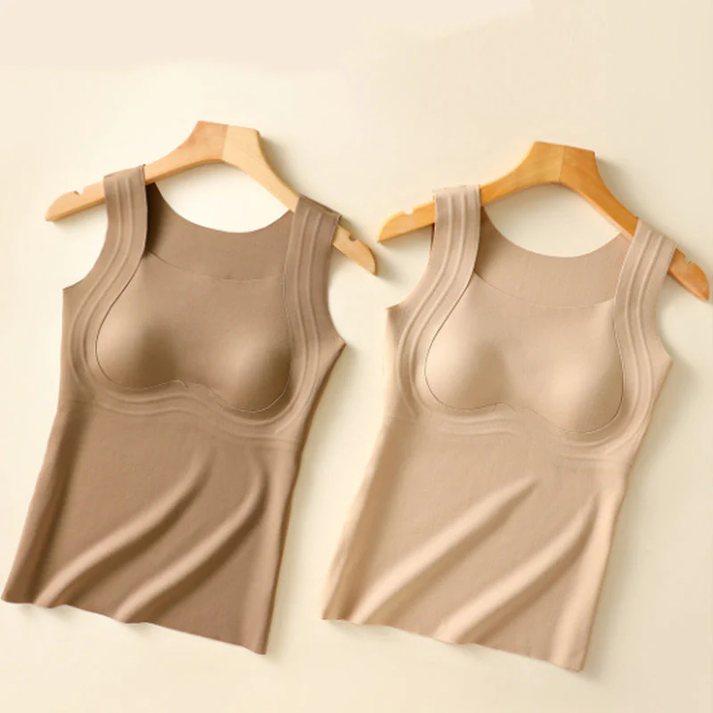 ✨ Thermisch Dames Tanktop met Ingebouwde BH – Warme, Compleet Ondersteuning & Naadloos Onzichtbaar (Winter Comfort Zonder Opblazen!) - Image 10