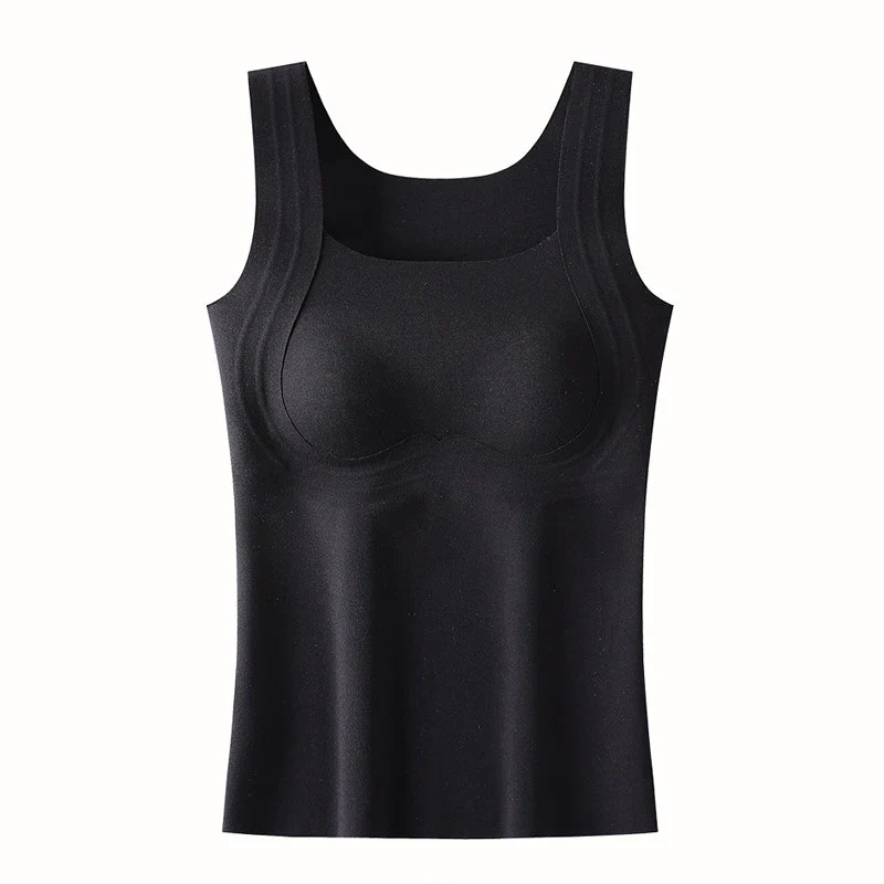 ✨ Thermisch Dames Tanktop met Ingebouwde BH – Warme, Compleet Ondersteuning & Naadloos Onzichtbaar (Winter Comfort Zonder Opblazen!) - Image 14