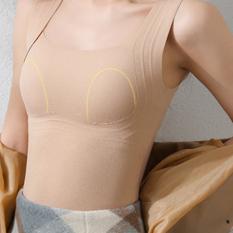 ✨ Thermisch Dames Tanktop met Ingebouwde BH – Warme, Compleet Ondersteuning & Naadloos Onzichtbaar (Winter Comfort Zonder Opblazen!) - Image 3