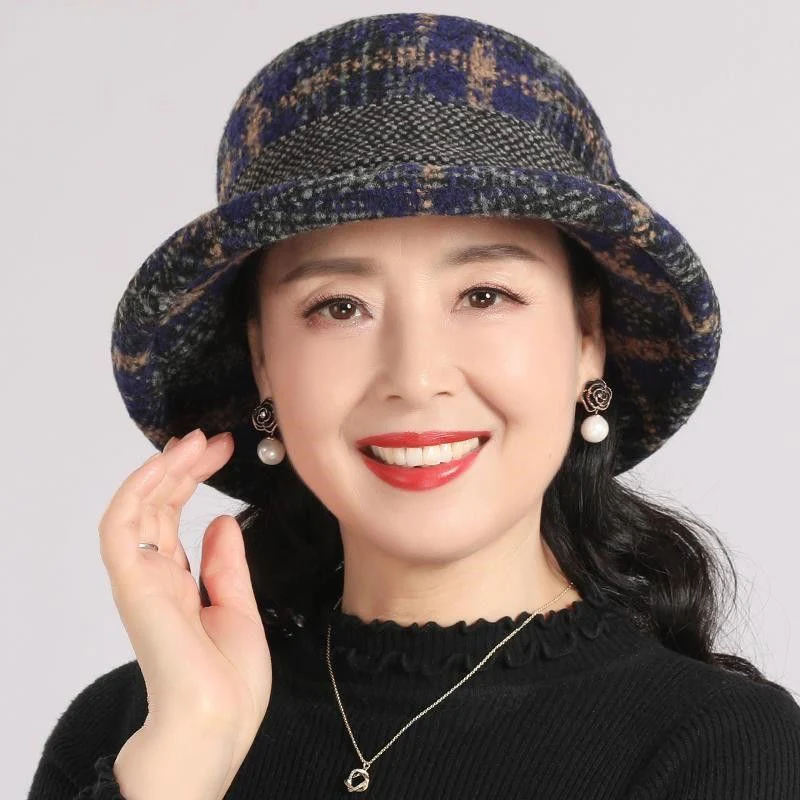 💘Valentijnsaanbieding: 50% Korting! 👒Vintage Geruite Clochehoed van Imitatiewol – Elegant & Warm voor Koude Winterdagen! - Image 11