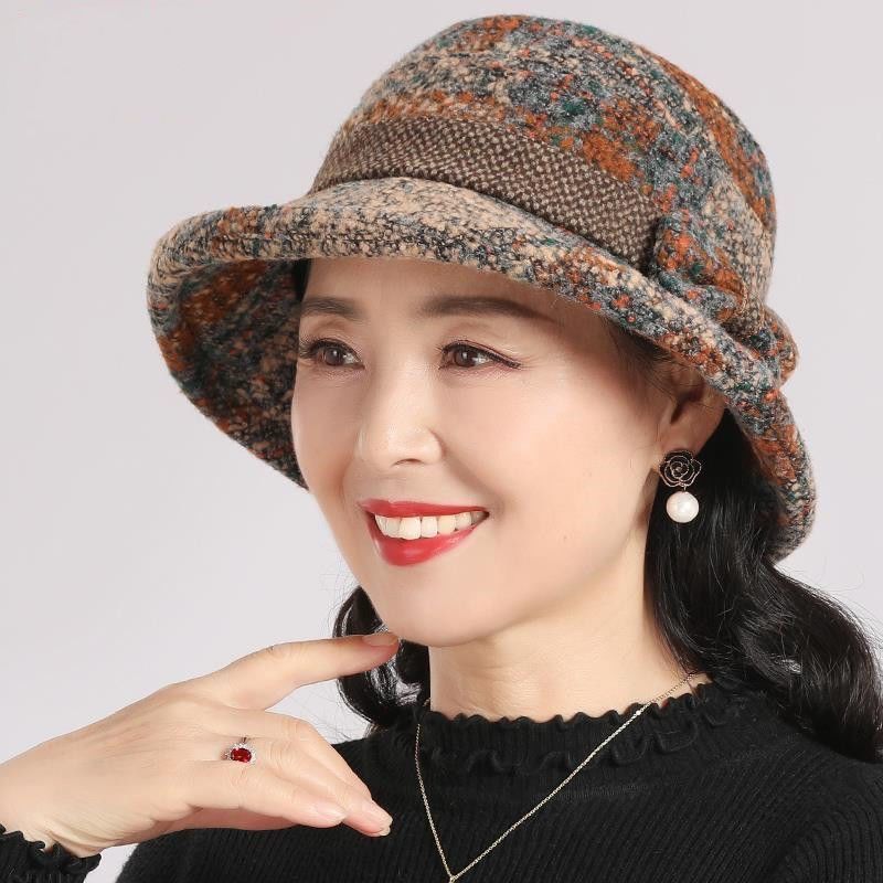 💘Valentijnsaanbieding: 50% Korting! 👒Vintage Geruite Clochehoed van Imitatiewol – Elegant & Warm voor Koude Winterdagen! - Image 2