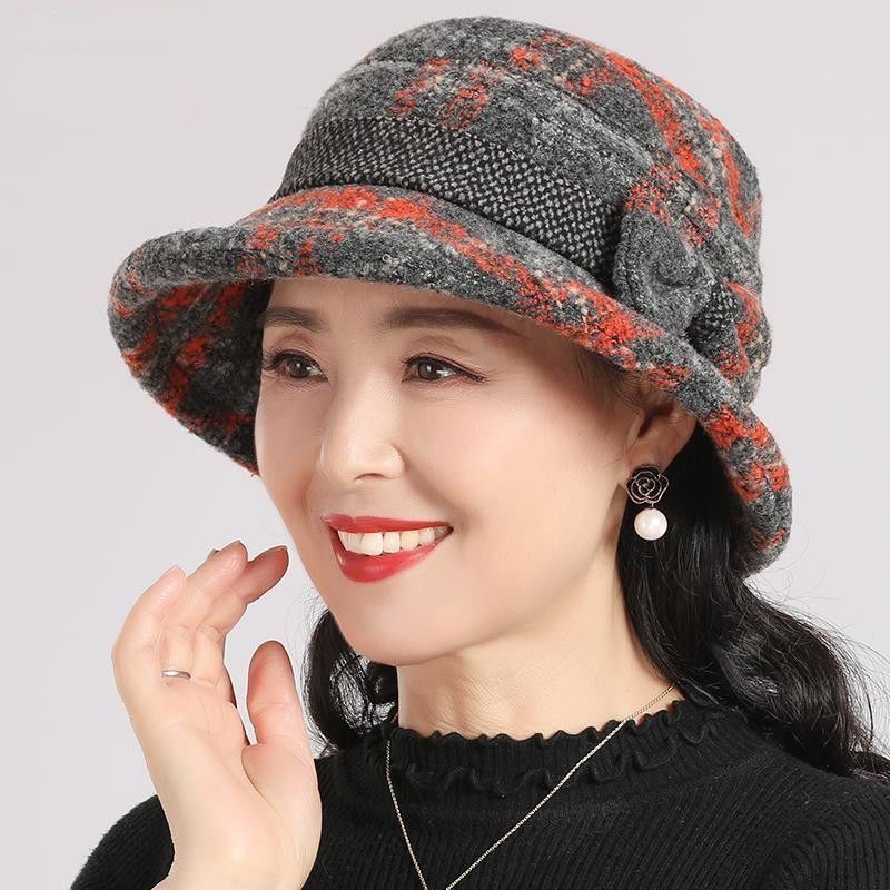 💘Valentijnsaanbieding: 50% Korting! 👒Vintage Geruite Clochehoed van Imitatiewol – Elegant & Warm voor Koude Winterdagen! - Image 5
