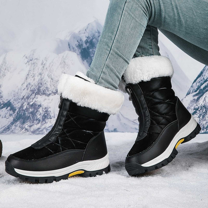 ❄️👢 Dames Antislip Winterlaarzen – Warme Binnenvoering, Gemakkelijke Rits & Duurzame Constructie (Perfect voor Sneeuw & IJs)! - Image 6