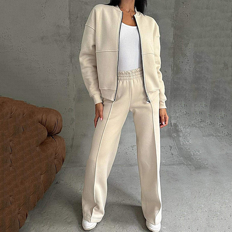 Moeiteloos Chic: Tweedelige Set met Wijde Pants - Jouw Ultrazachte Kantoor & Vrijetijdskapsel - Image 13