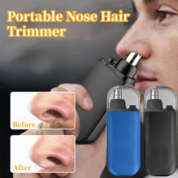 Oplaadbare Draagbare Neustrimmer – 360° Veilige Snijding (Nez- & Oorhaar), Type-C Opladen & Stil | Compact & Wasbaar