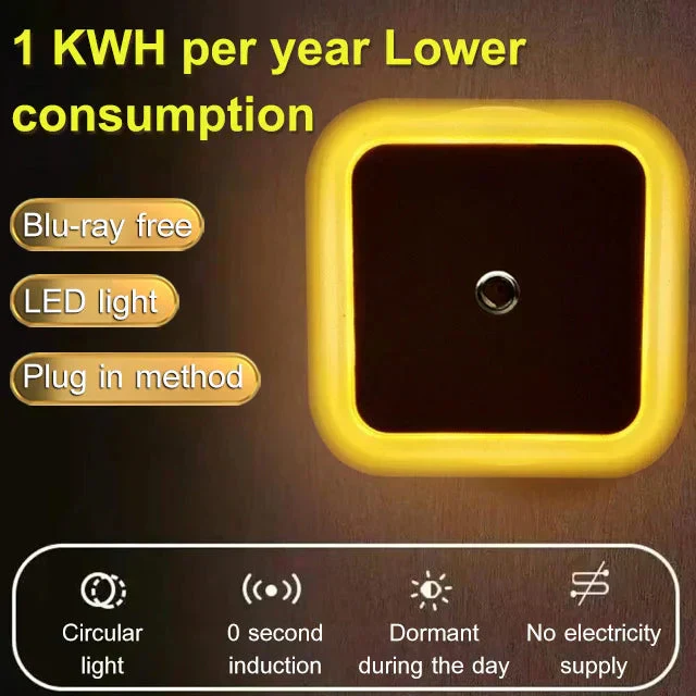 🌞Fris De Lente In Met 50% Korting!✨ LED Slimme Nachtlampje met Lichtsensor – Automatisch & Energiebesparend | Zacht Oogvriendelijk Licht!